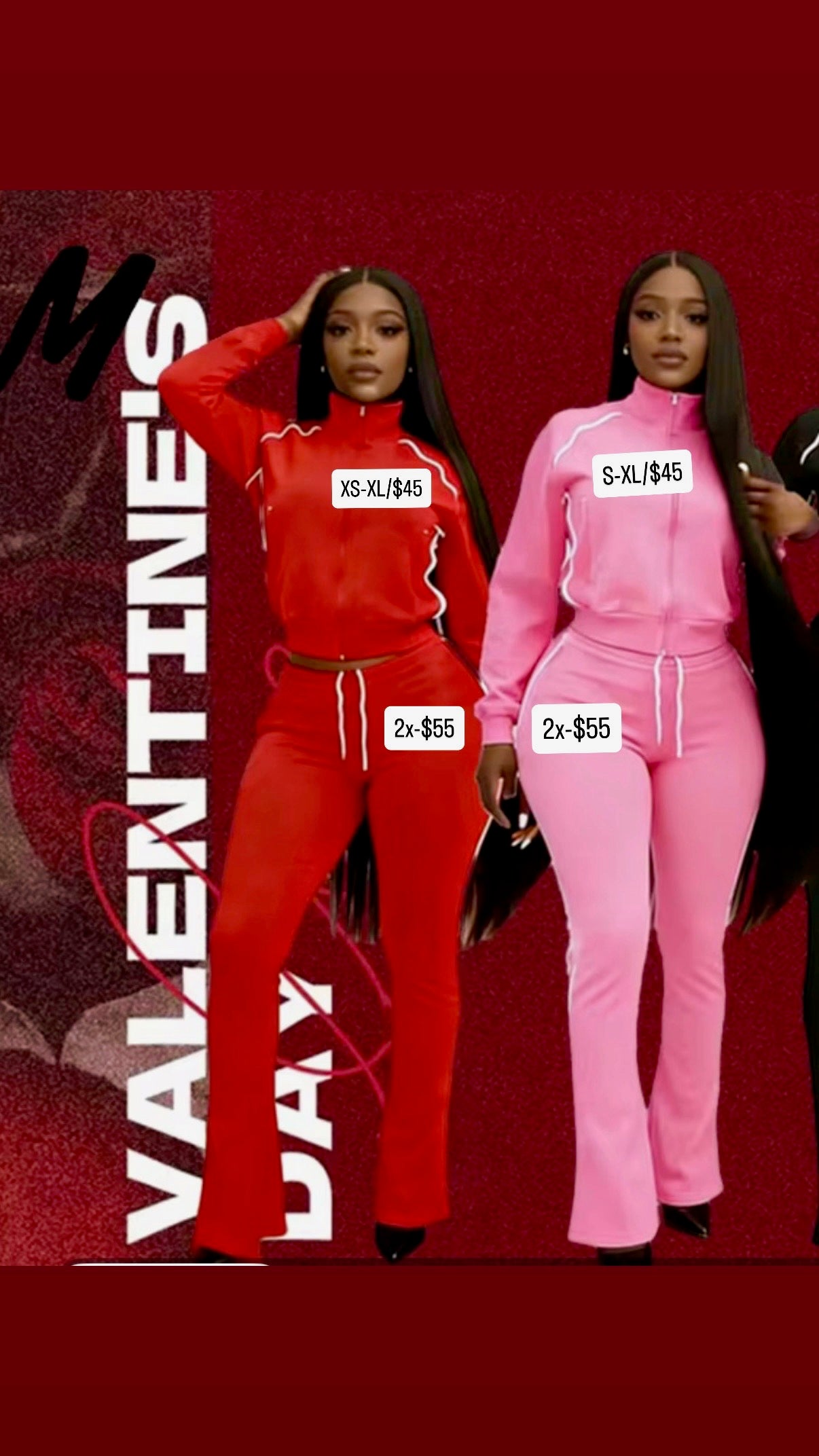 Valentine’s Day Loungewear(Pink)