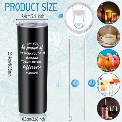 20oz Insulated Stainless Steel Travel Tumbler